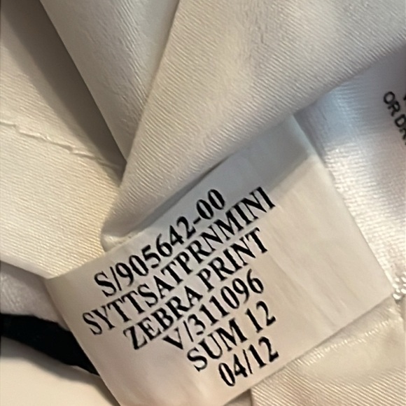 Banana Republic Trina Turk Zebra Print Mini Skirt Size 2 - Picture 16 of 16